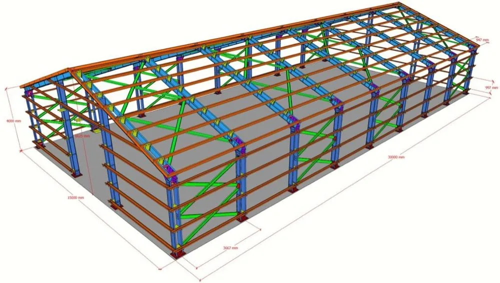 Hafif Çelik Hangar, Depo Ve Fabrika Binalari