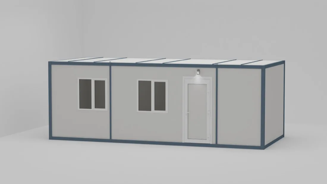 K-204 — WC+duş Üniteli Konteyner dış görünüm