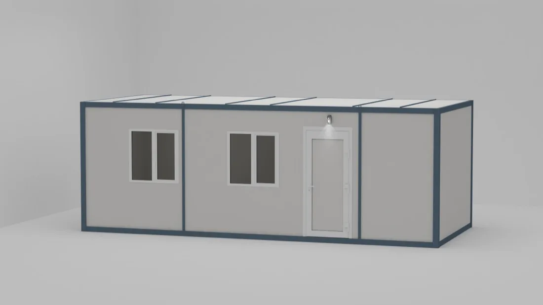 K-304 — İki Odalı WC Ve Evyeli Konteyner dış görünüm