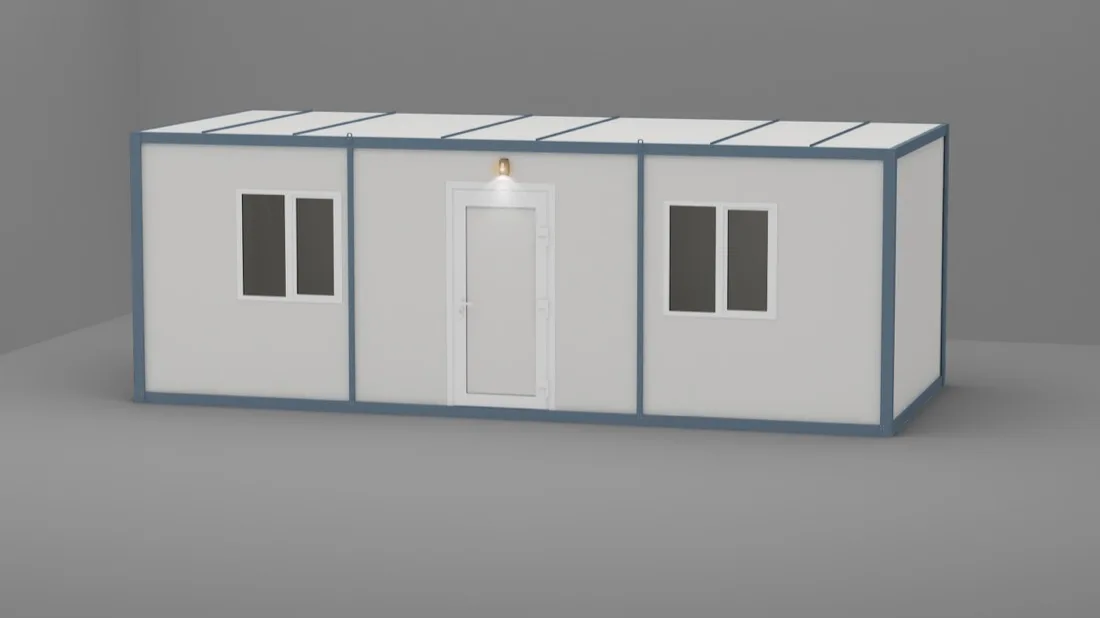 K-305 — İki Odalı WC+duş Üniteli Konteyner dış görünüm