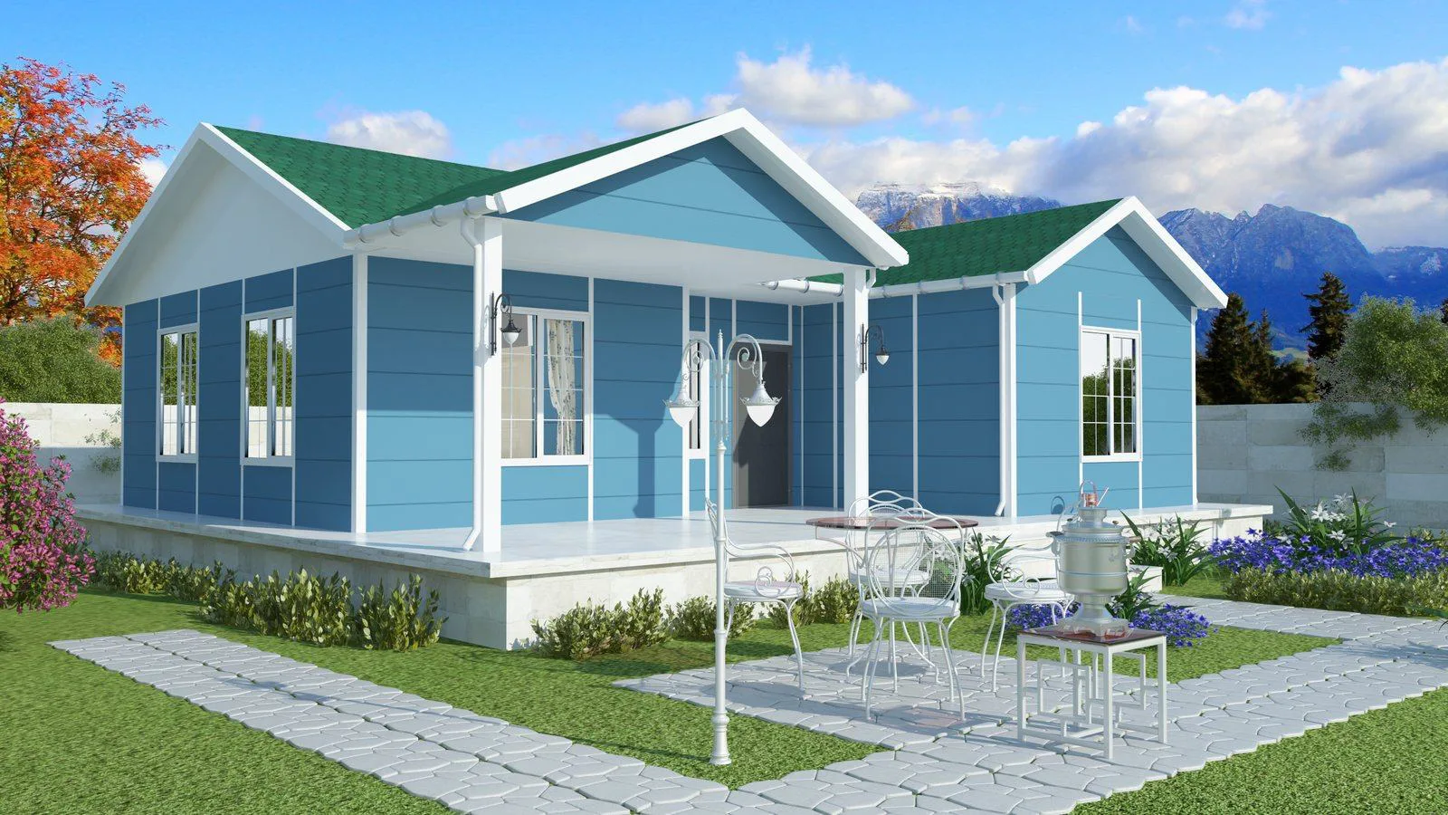 85 m² Prefabrik Ev dış görünüm